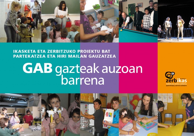 Gazteak, auzoan barrena